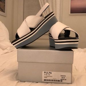 Robert Clergerie Lea Wedge Sandal (size 39b) (NWT)